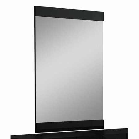 OCEANTAILER Home Roots Beddings Superb High Gloss Mirror, Black - 45 in. 329645